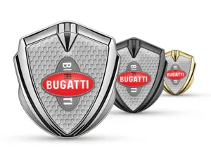 Bugatti 3D Emblem Abzeichen Moderner Look High-End 3D Stil